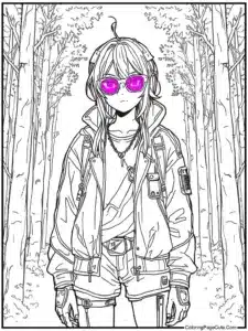Anime Coloring Pages For Adults