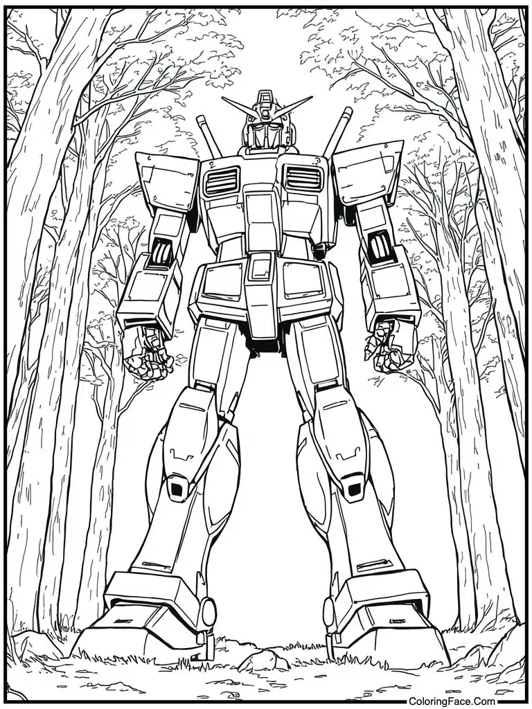 Giant robot standing tall