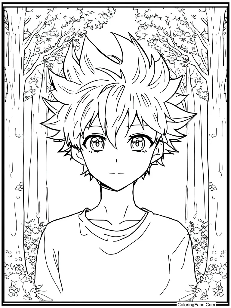 Anime Coloring Pages For Adults