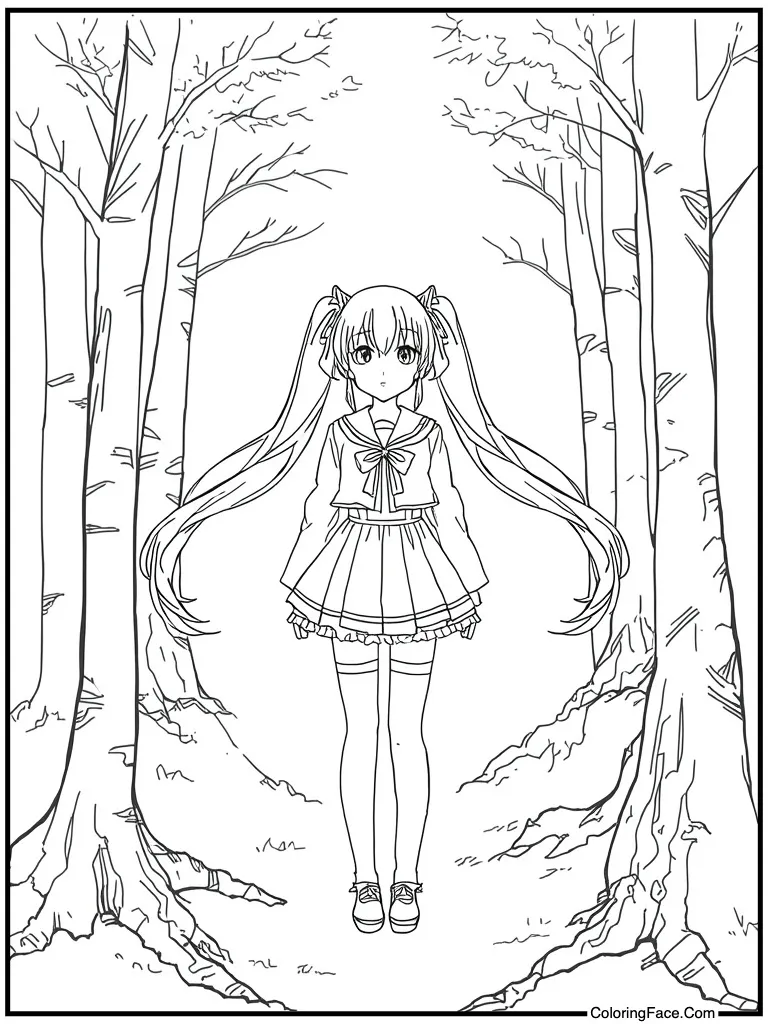 Girl with twin tails