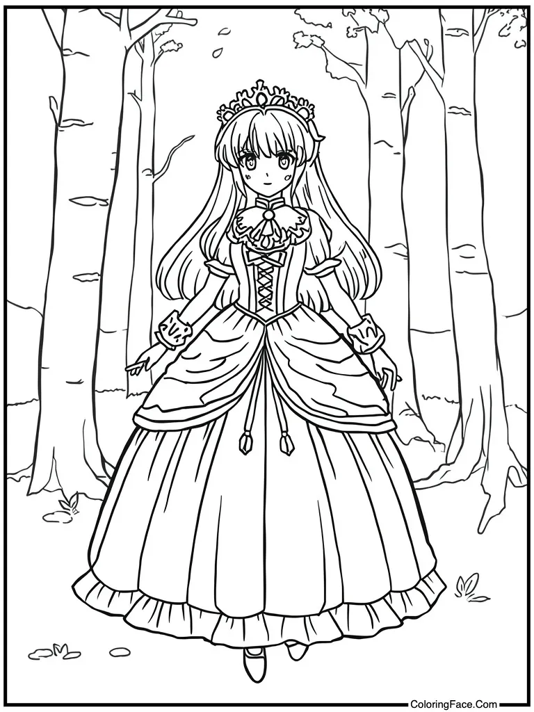 Princess in fancy dress