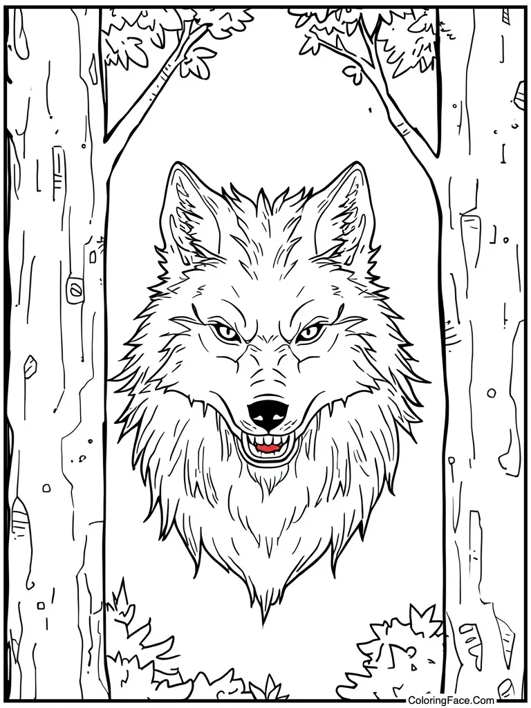 Werewolf with wolf ears