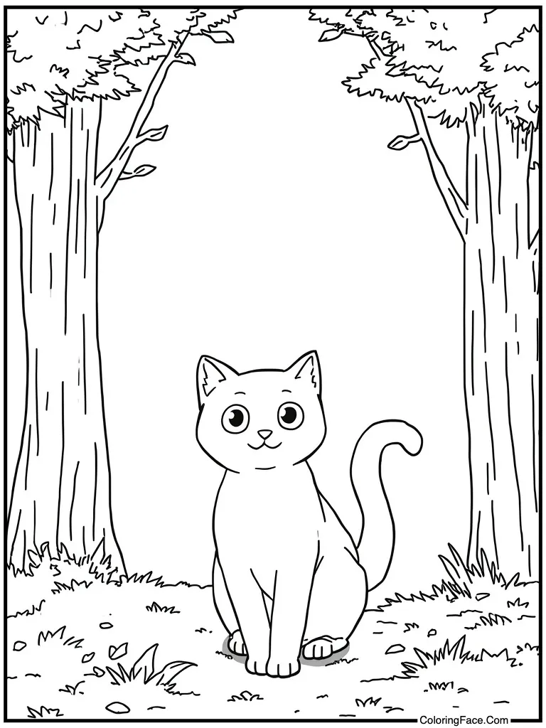 Cat girl smiling cute