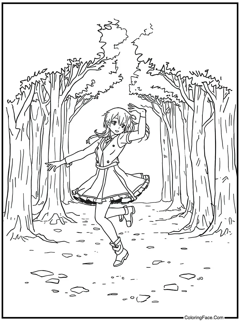 Dancer moving to beat