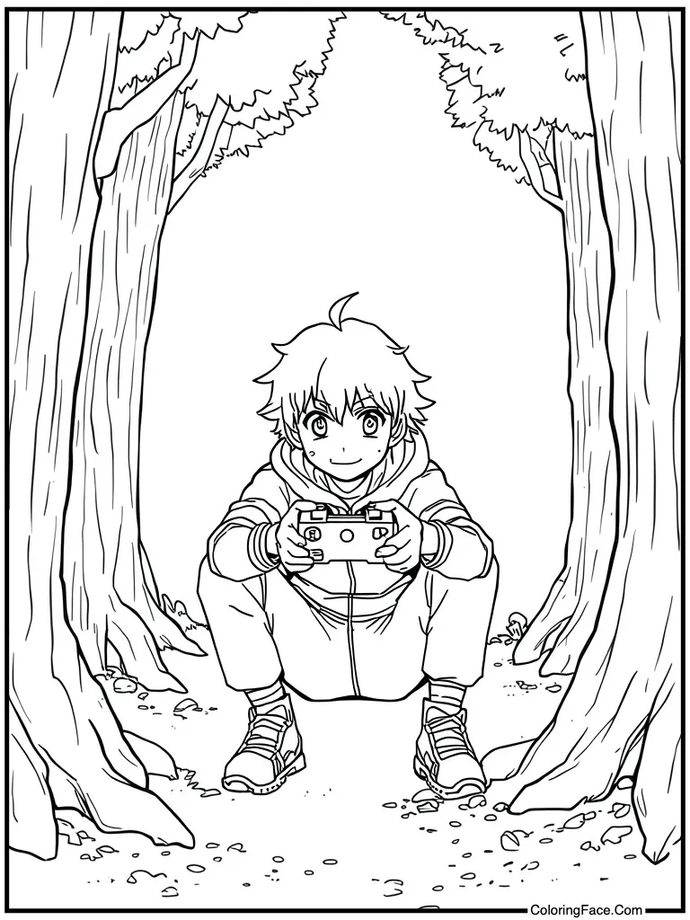 Gamer playing video games