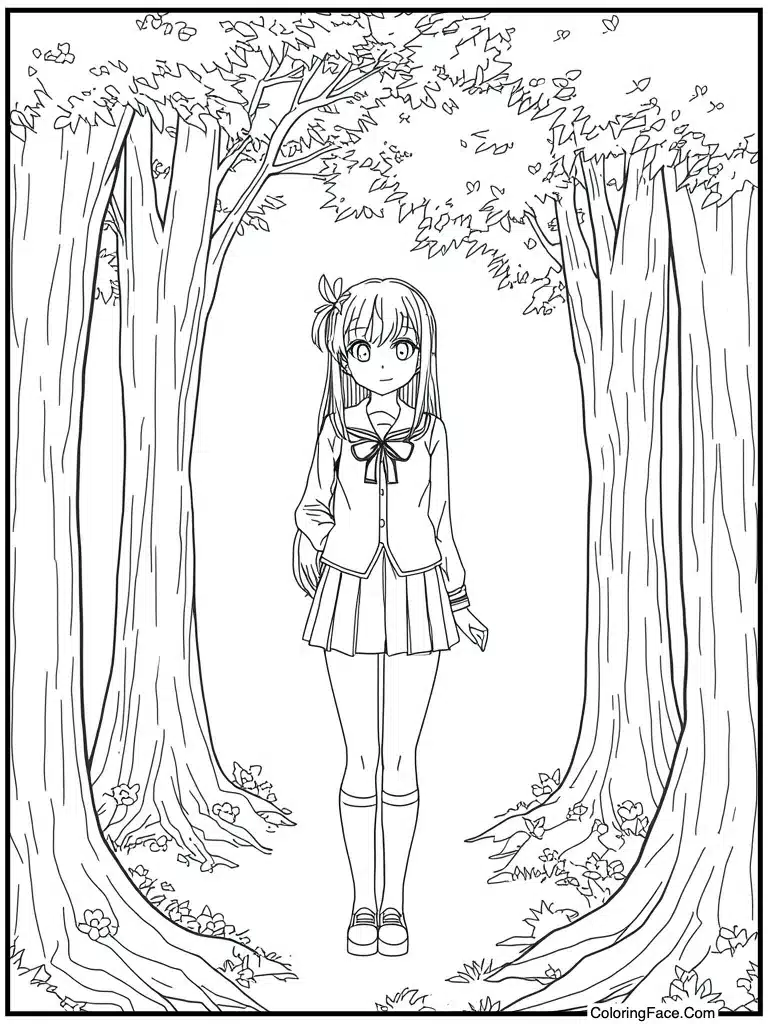 Putting on school uniform