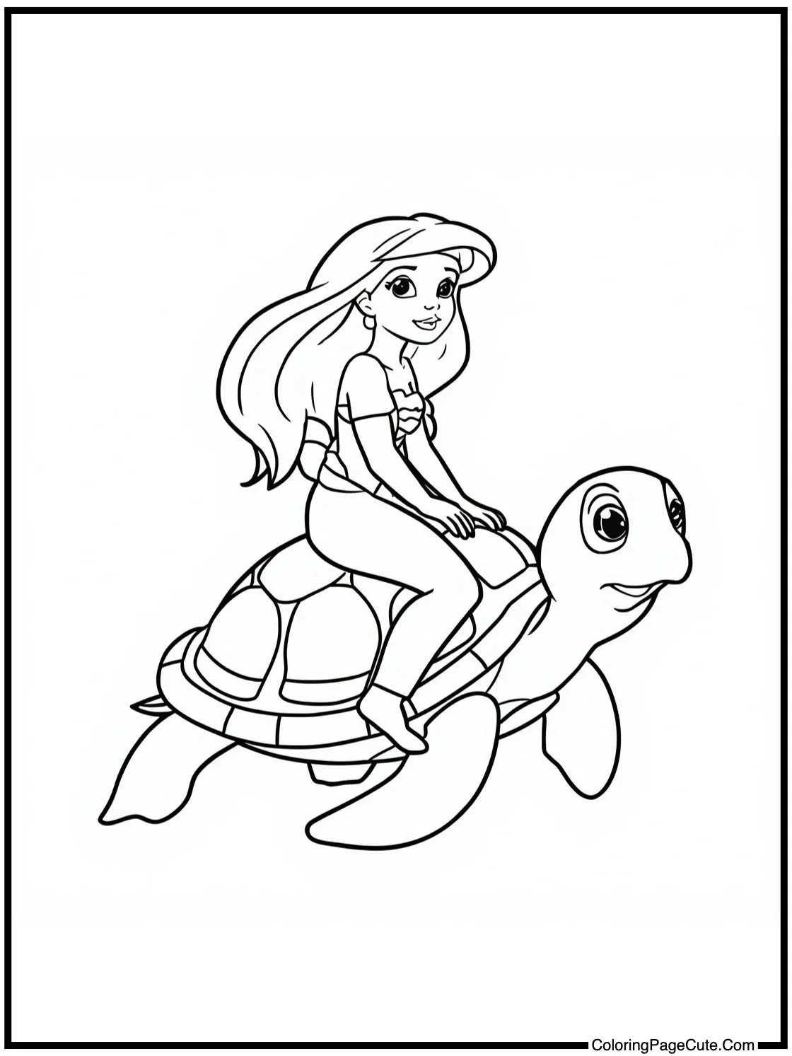 riding a turtle