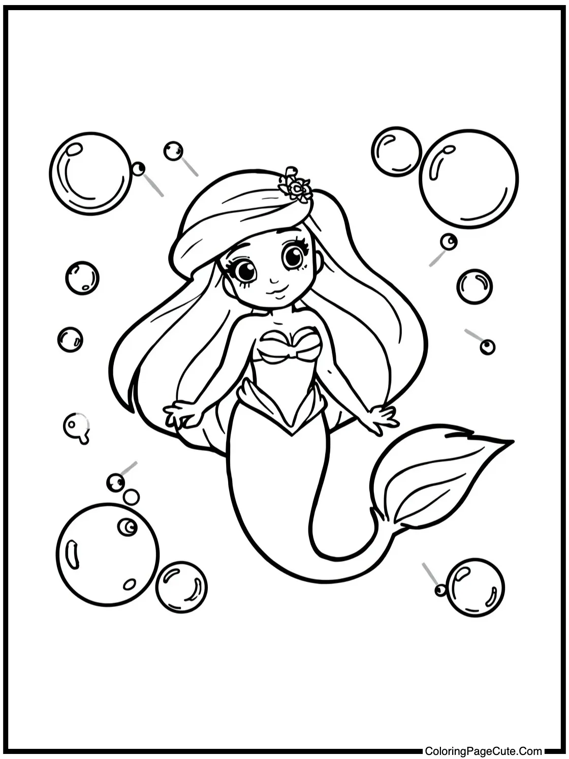 surrounded by bubbles