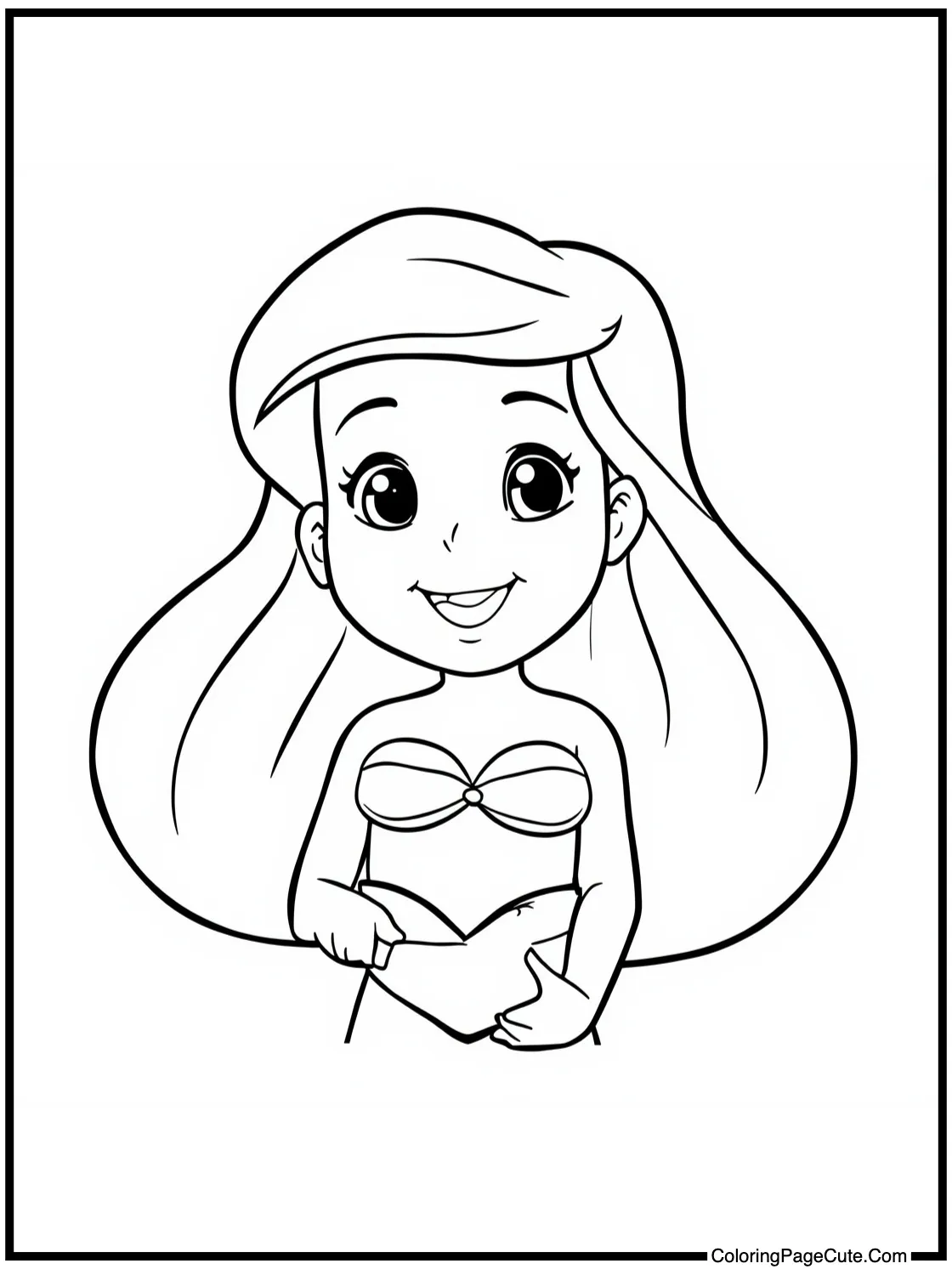 with a joyful expression