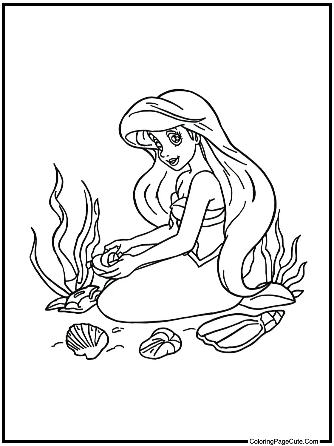 collecting seashells