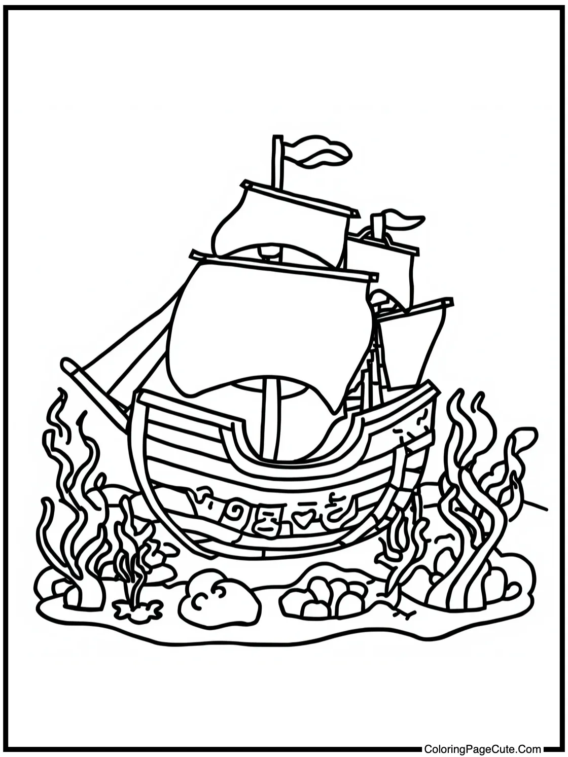 exploring a shipwreck