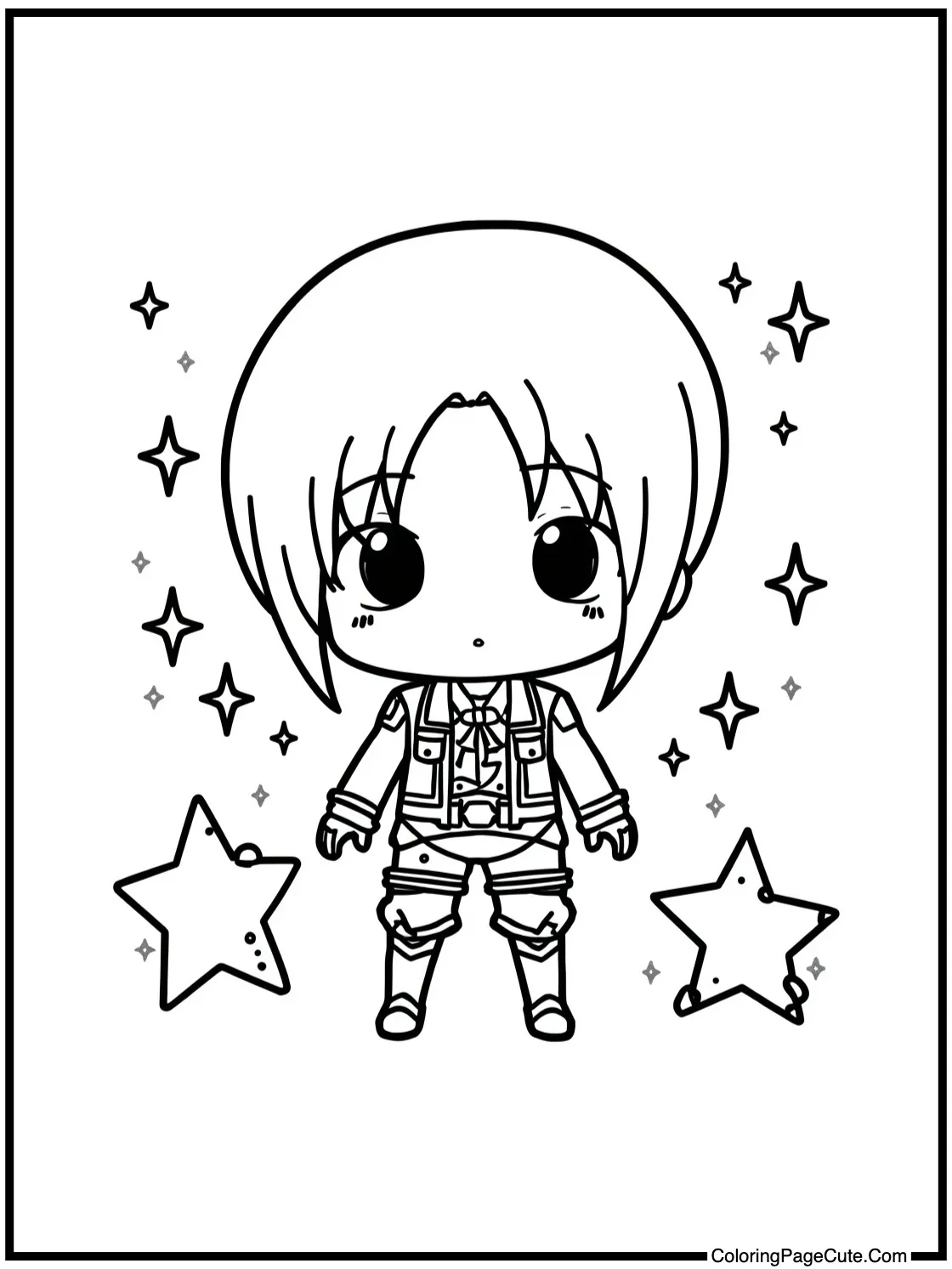 with sparkling stars