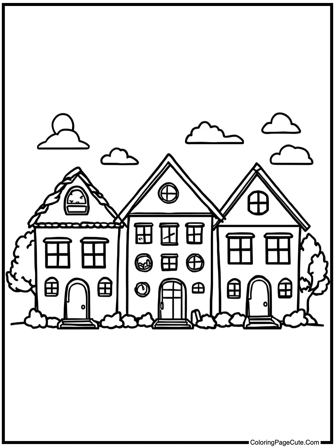 with charming houses