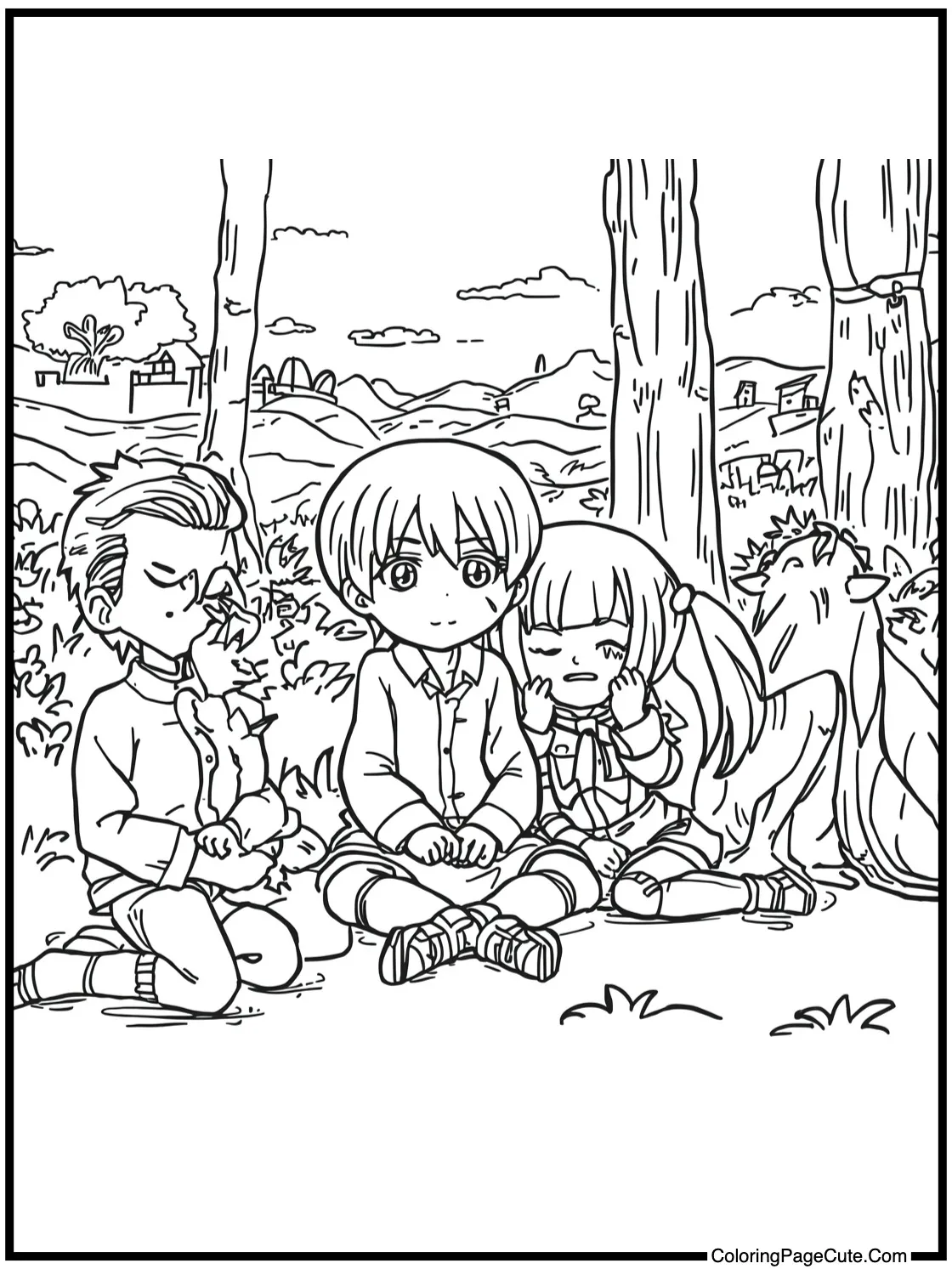 showing serene moments