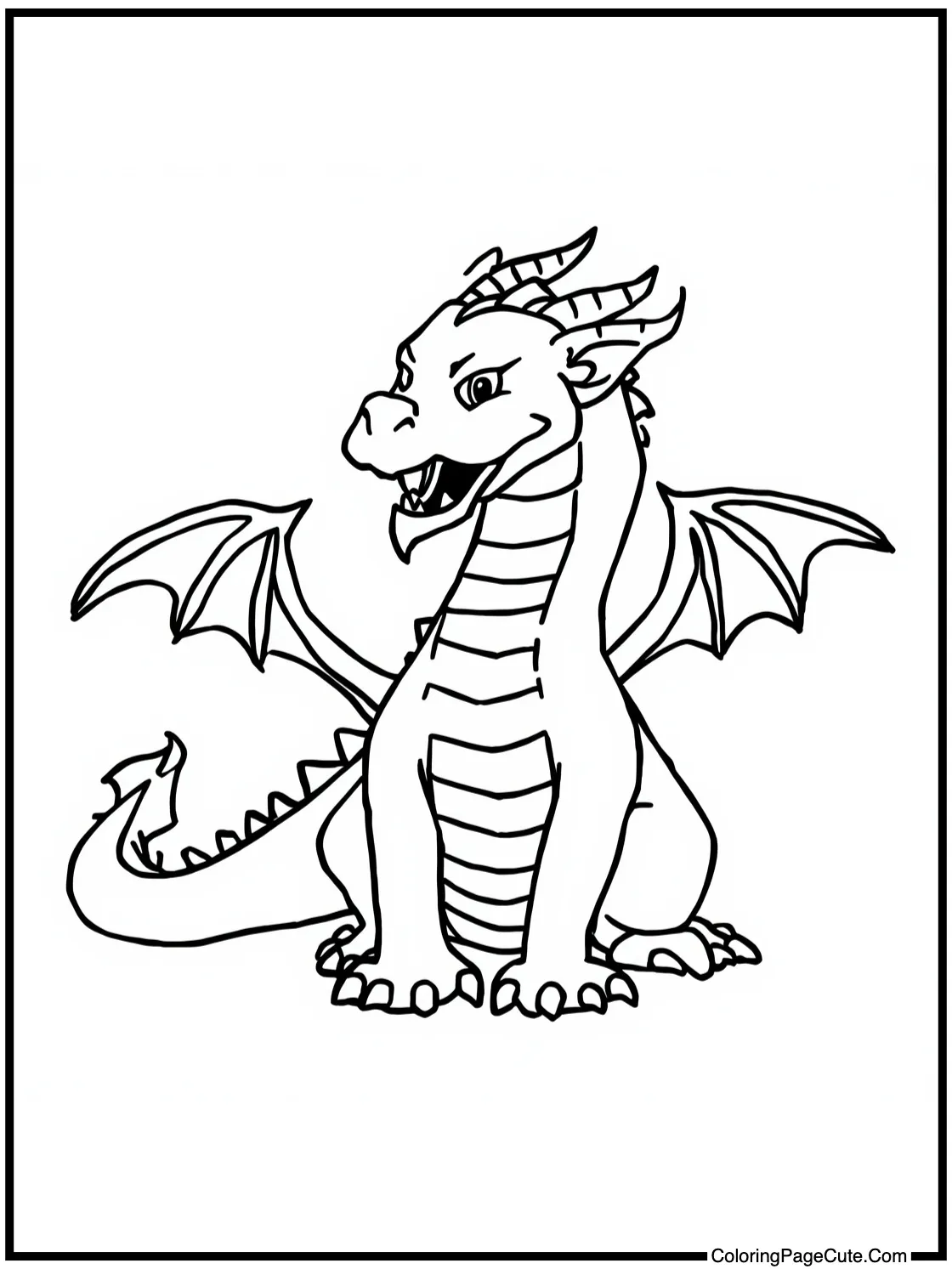 with friendly dragons