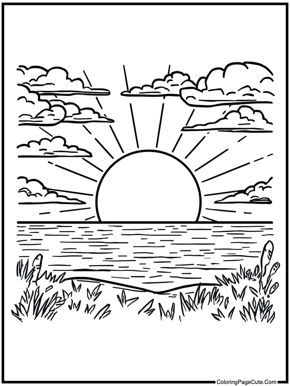 of a beautiful sunrise