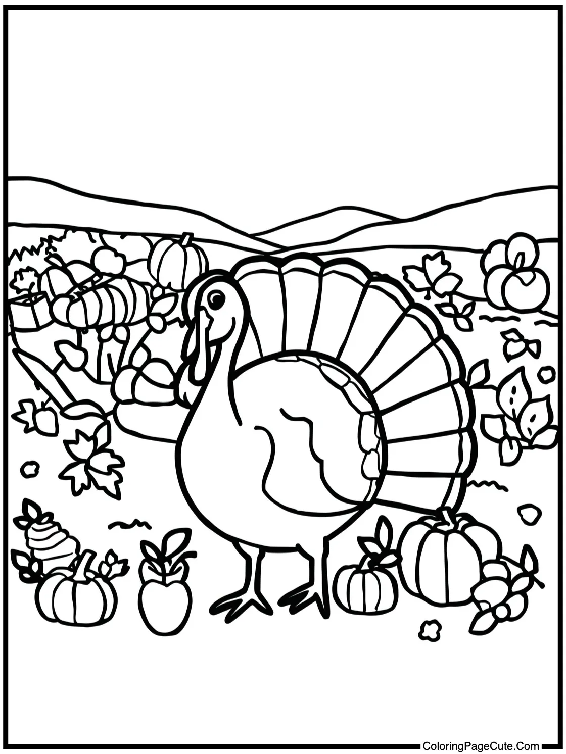 Squirrel burying nuts