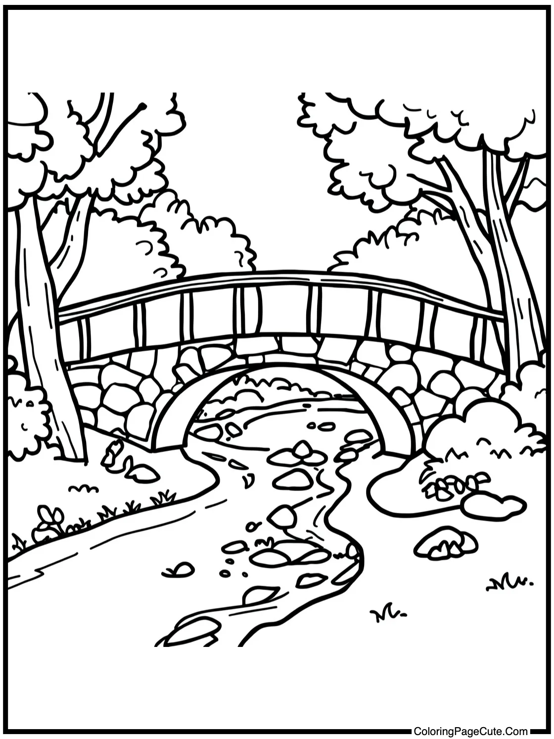 Bridge over stream