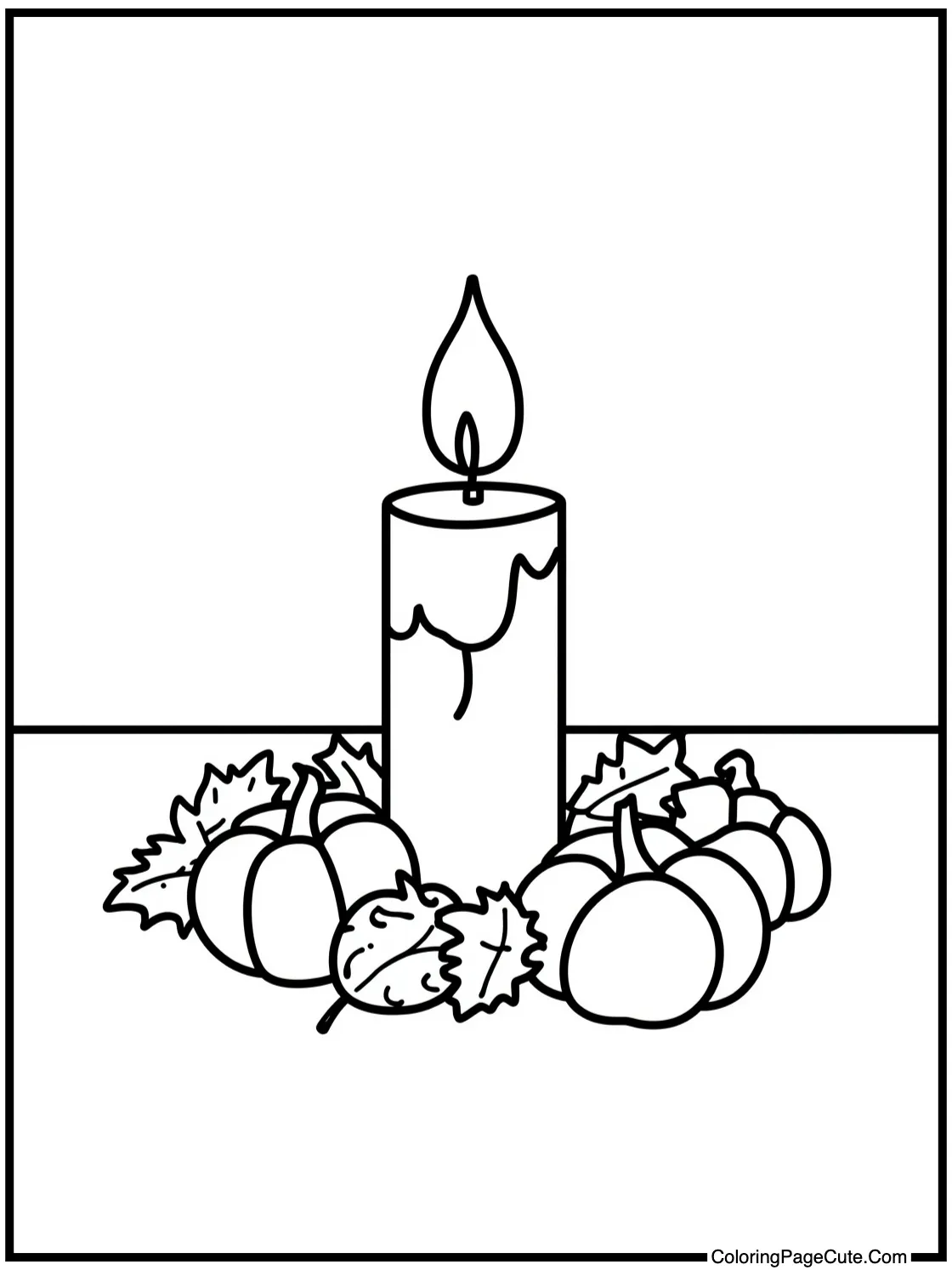 Candlelight on table