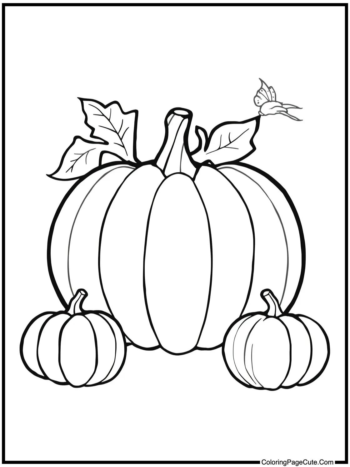 Autumn leaves swirling