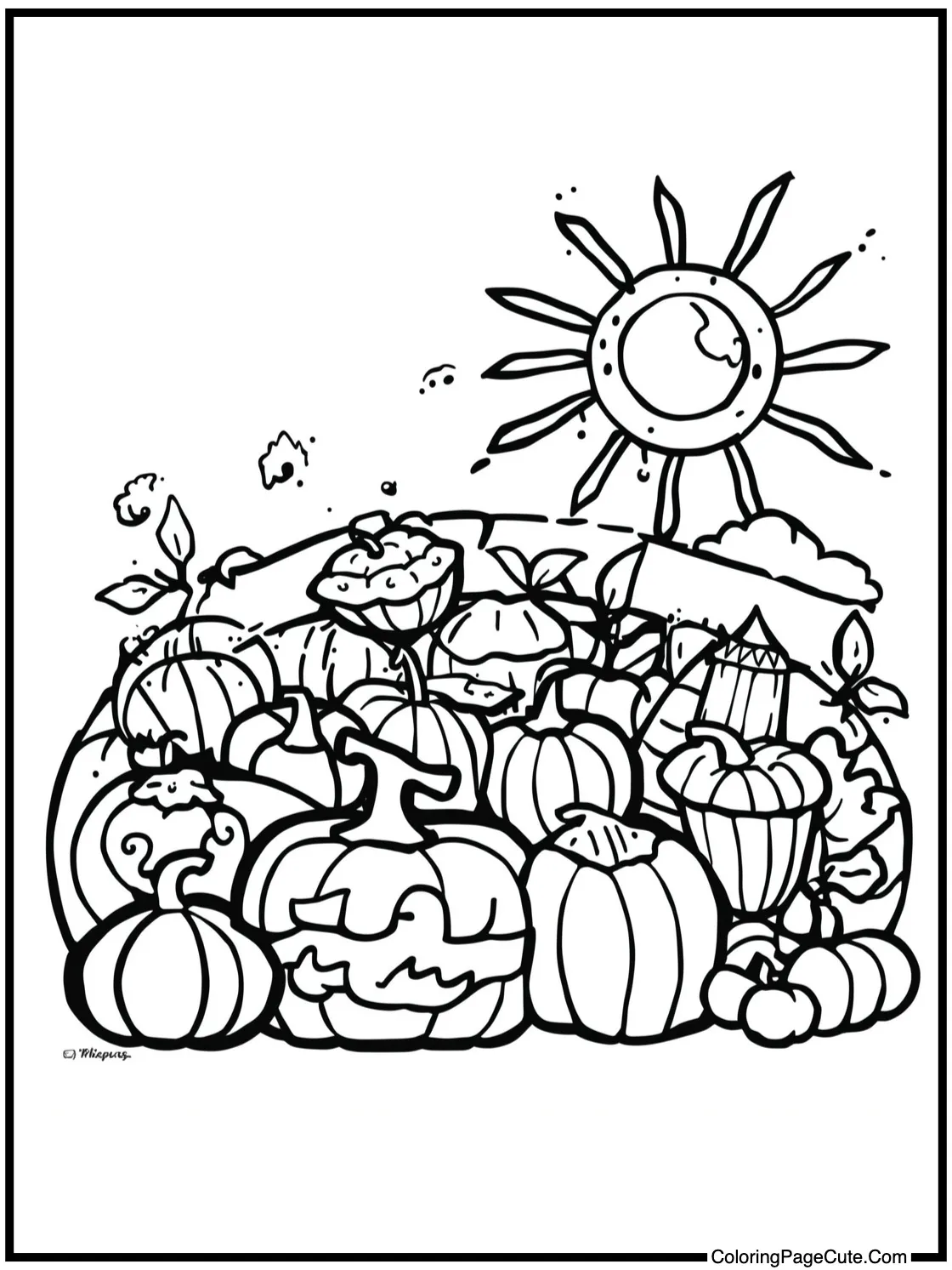 Harvest moon shining