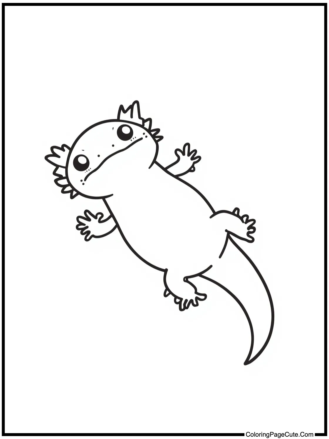 floating on its back