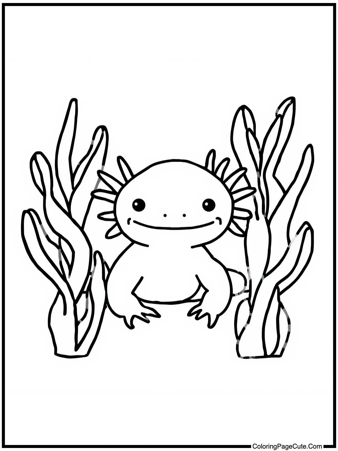 peeking from seaweed