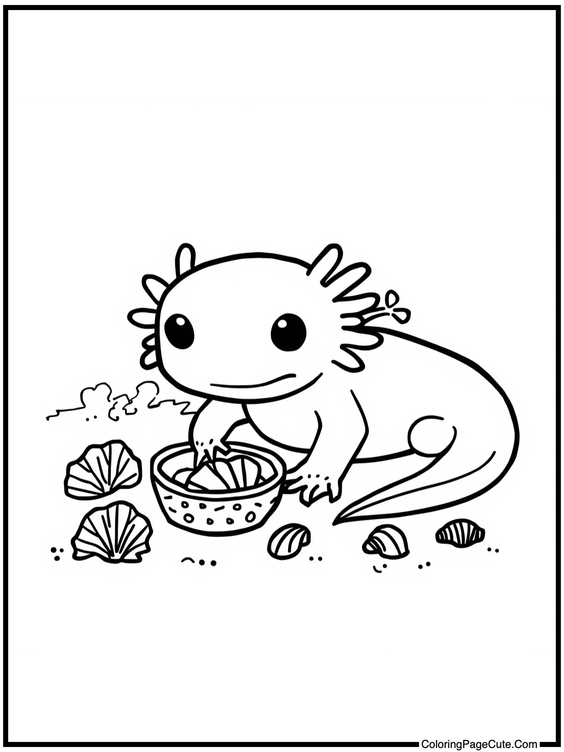 collecting seashells