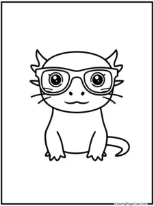 Axolotl Coloring Page