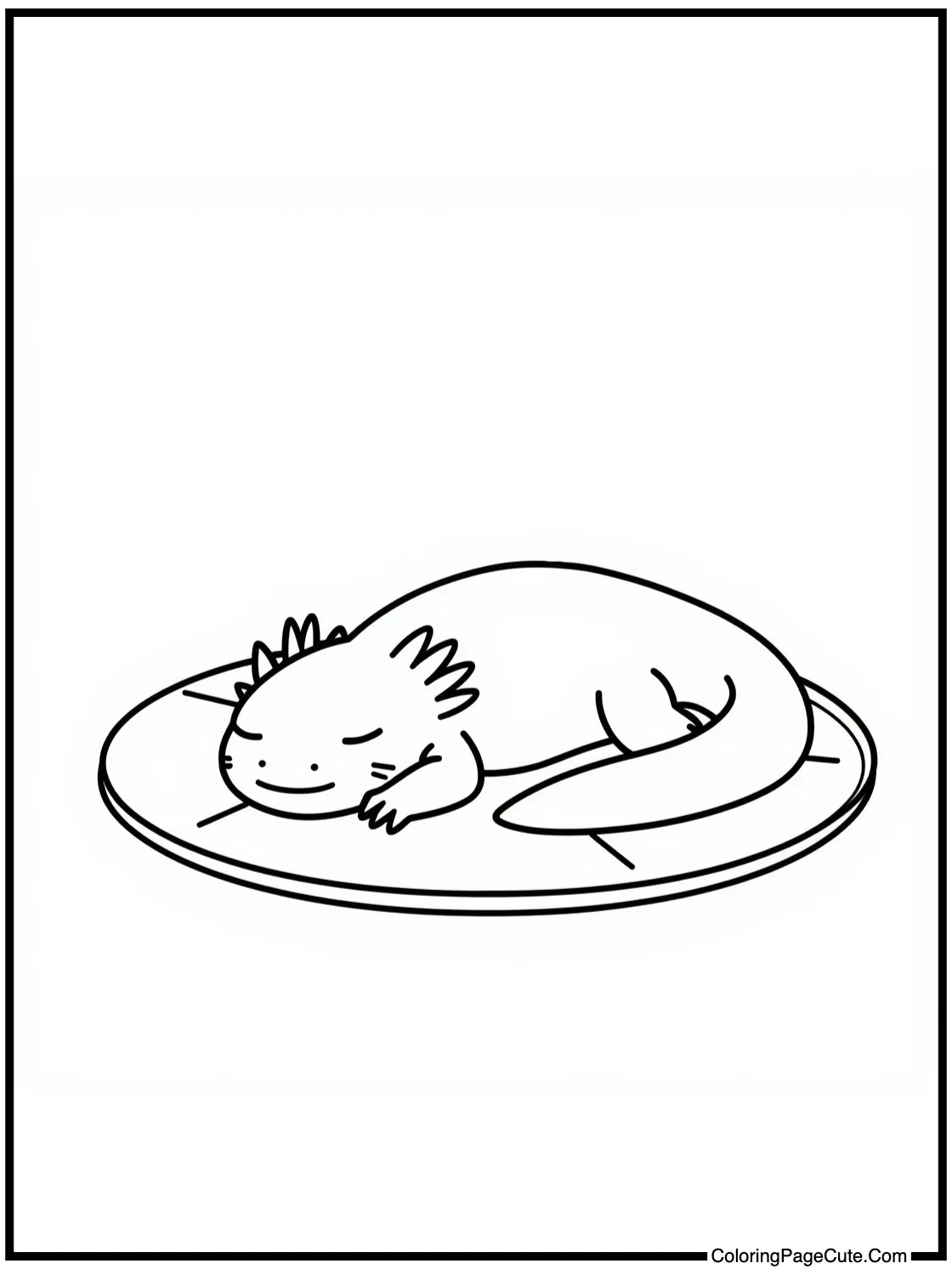 sleeping on a lilypad