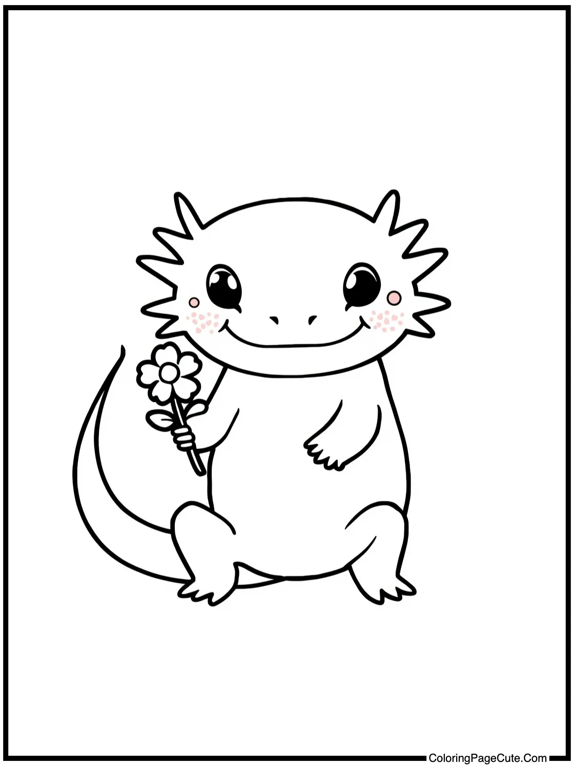 holding a small flower