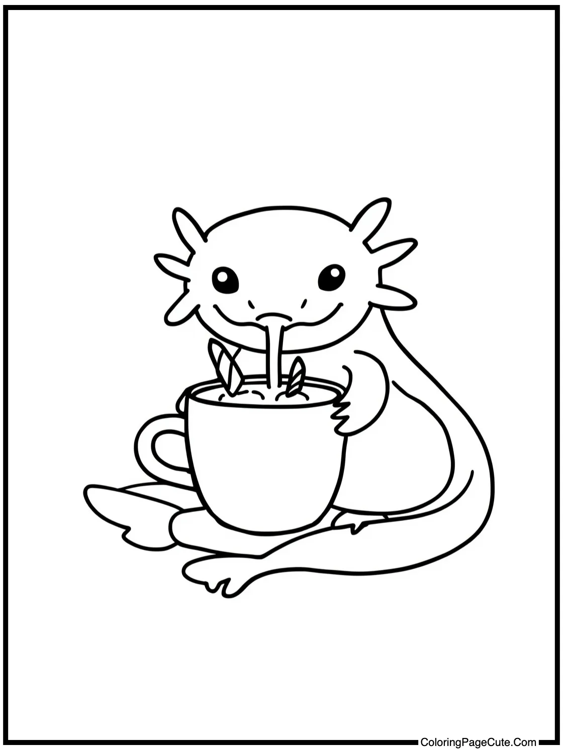 drinking hot chocolate