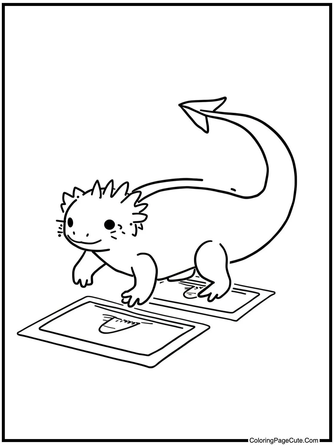 playing hopscotch outside