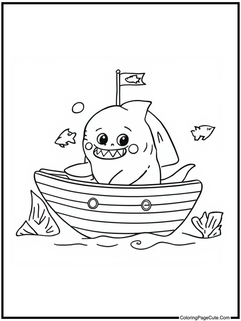 Baby Shark Coloring Pages
