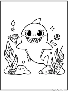 Baby Shark Coloring Pages