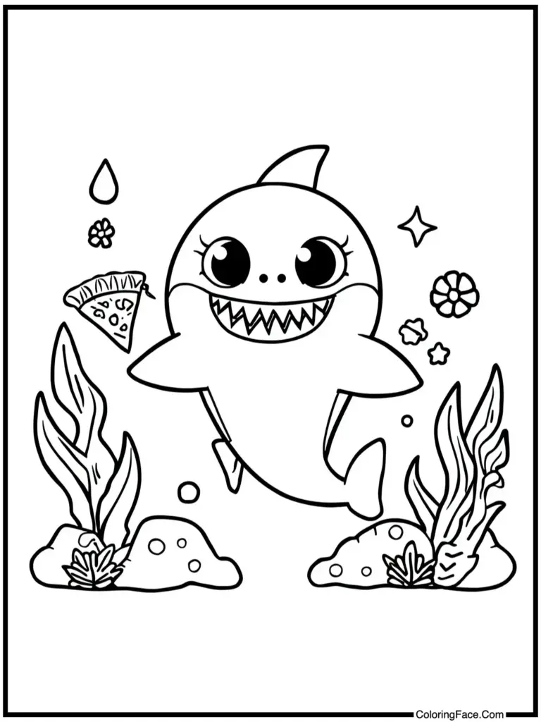 Baby Shark Coloring Pages