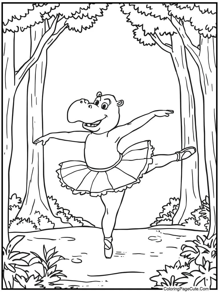 Hippo dancing very gracefully