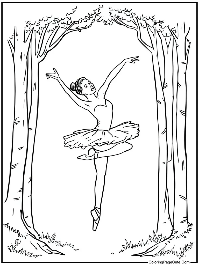 Jumping high graceful leap