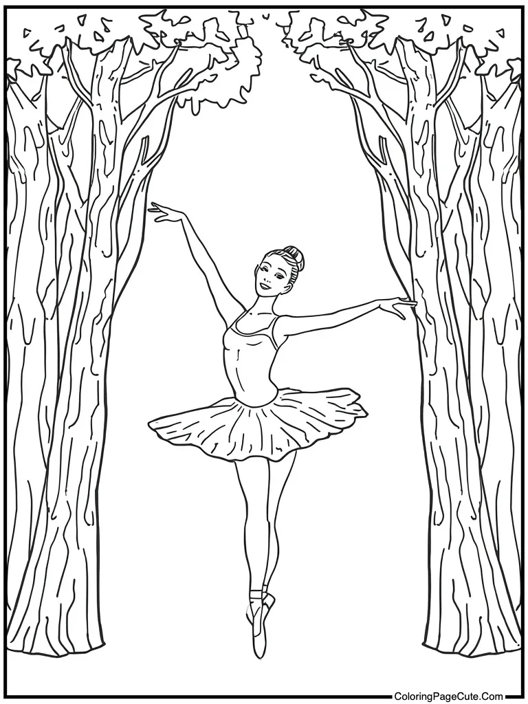 Spotlight shining on dancer