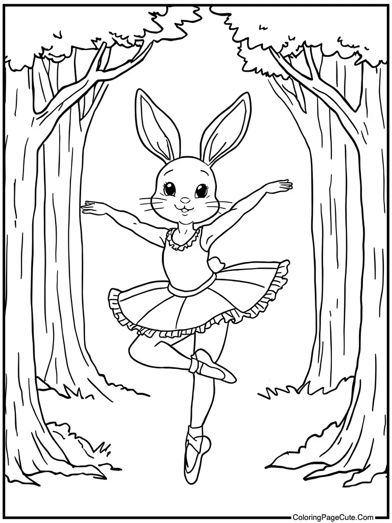 Bunny doing ballet hop