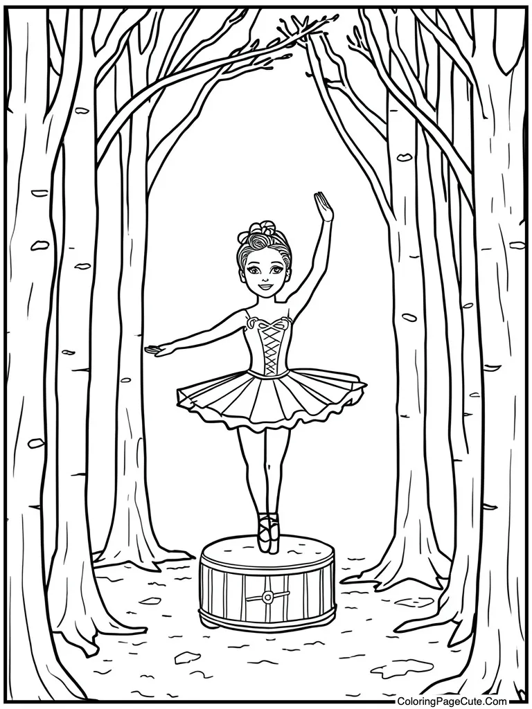 Music box spinning doll