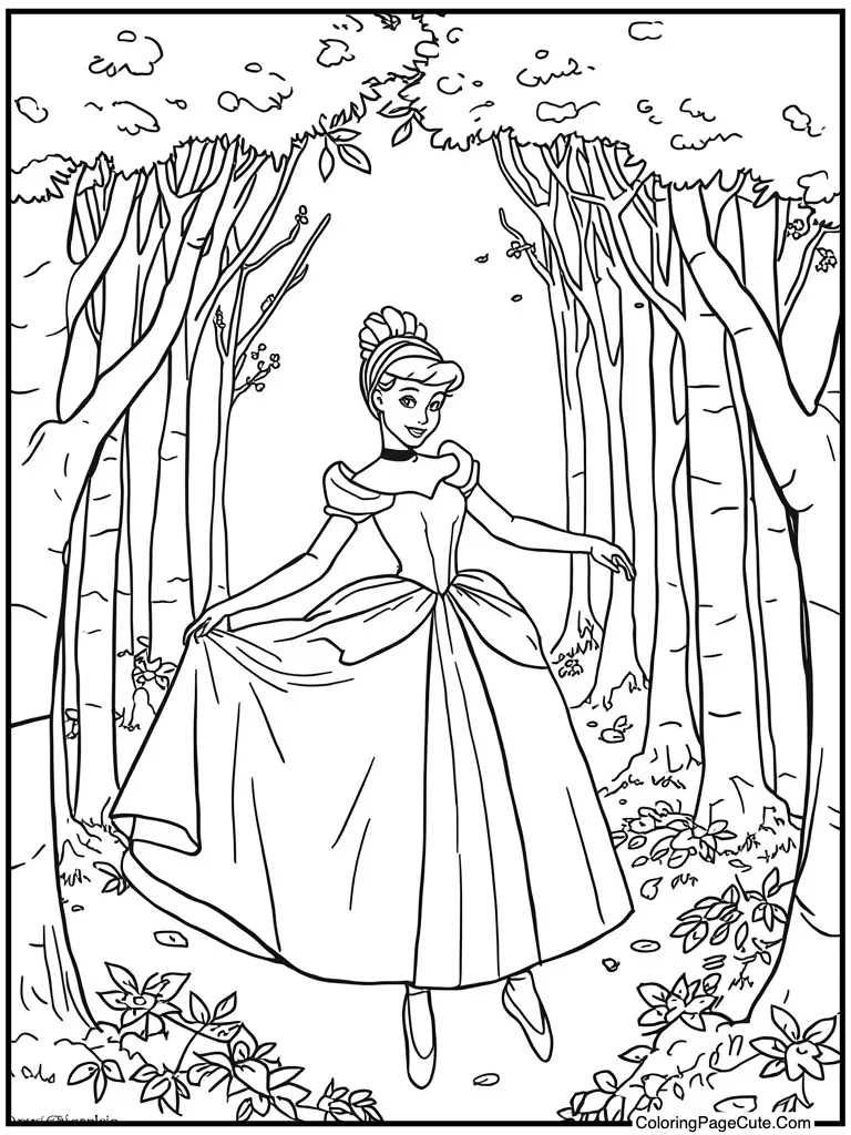 Cinderella at royal ball