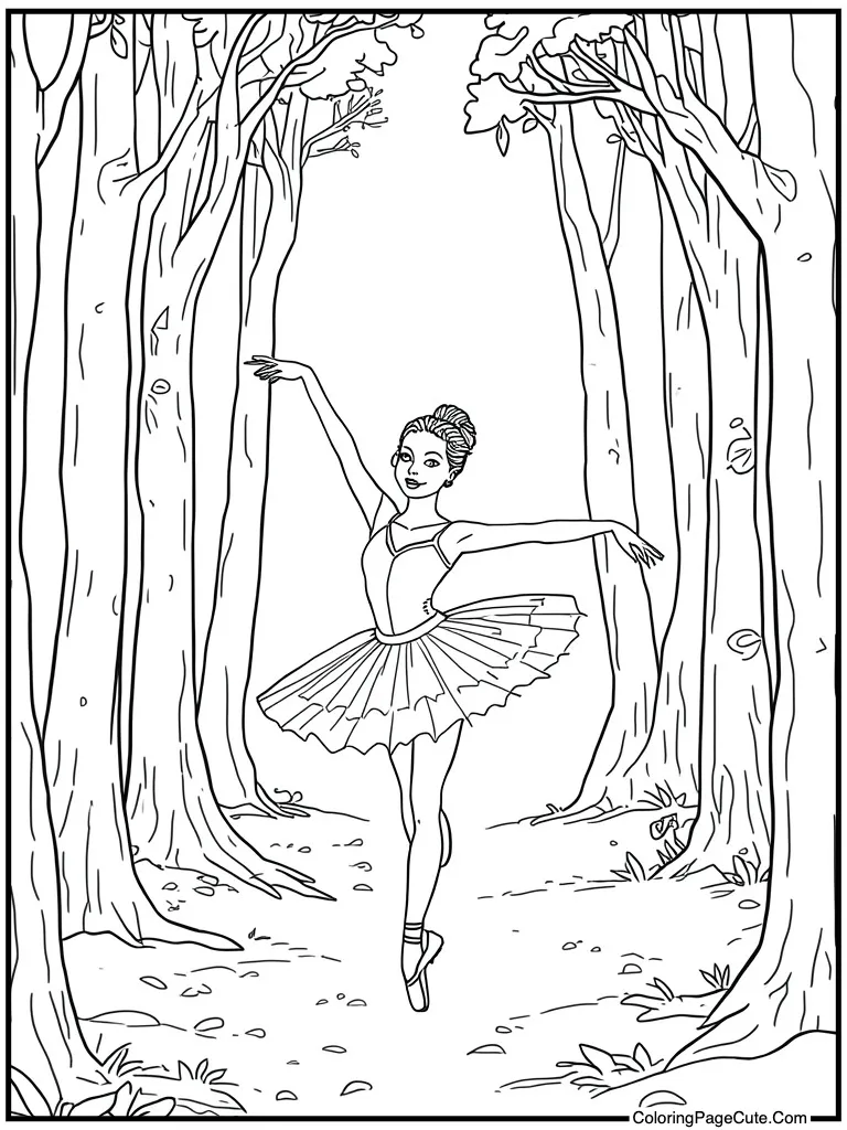 Forest glade nature dance