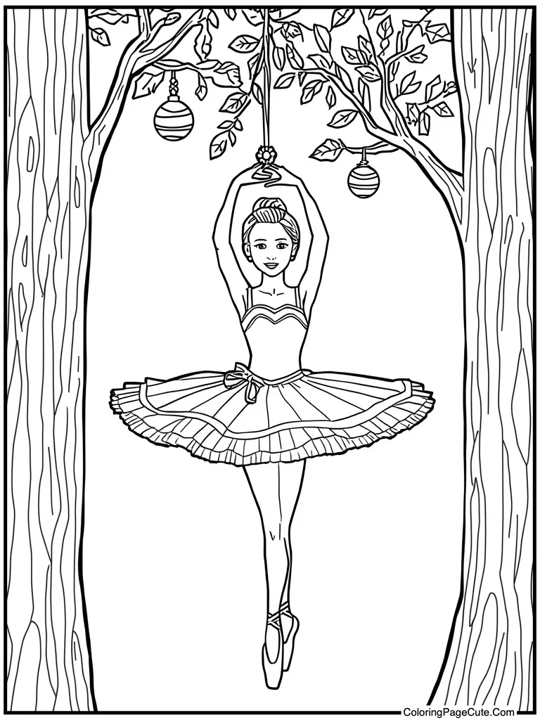 Christmas ornament hanging tree