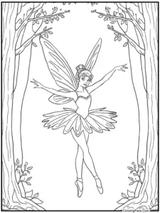 Ballerina Coloring Pages For Adults