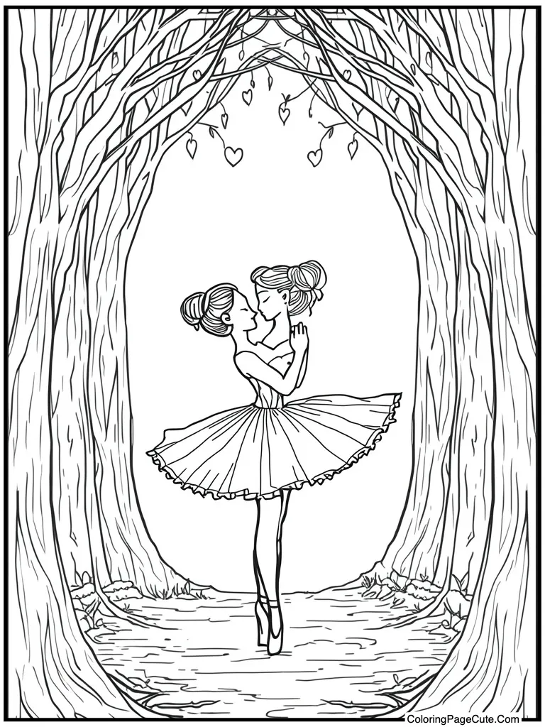 Valentine heart romantic pose