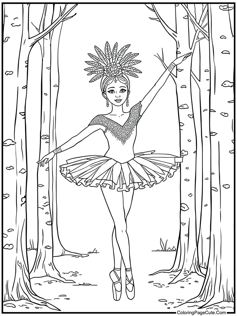 Feather headpiece showgirl style