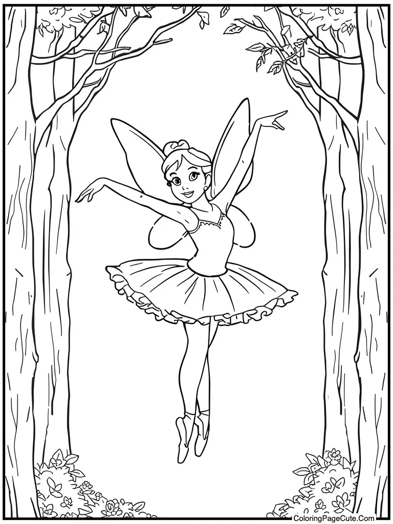 Fairy spinning in air