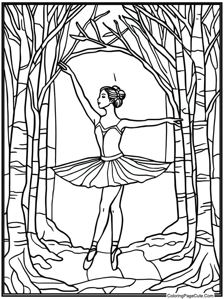 Stained glass window look