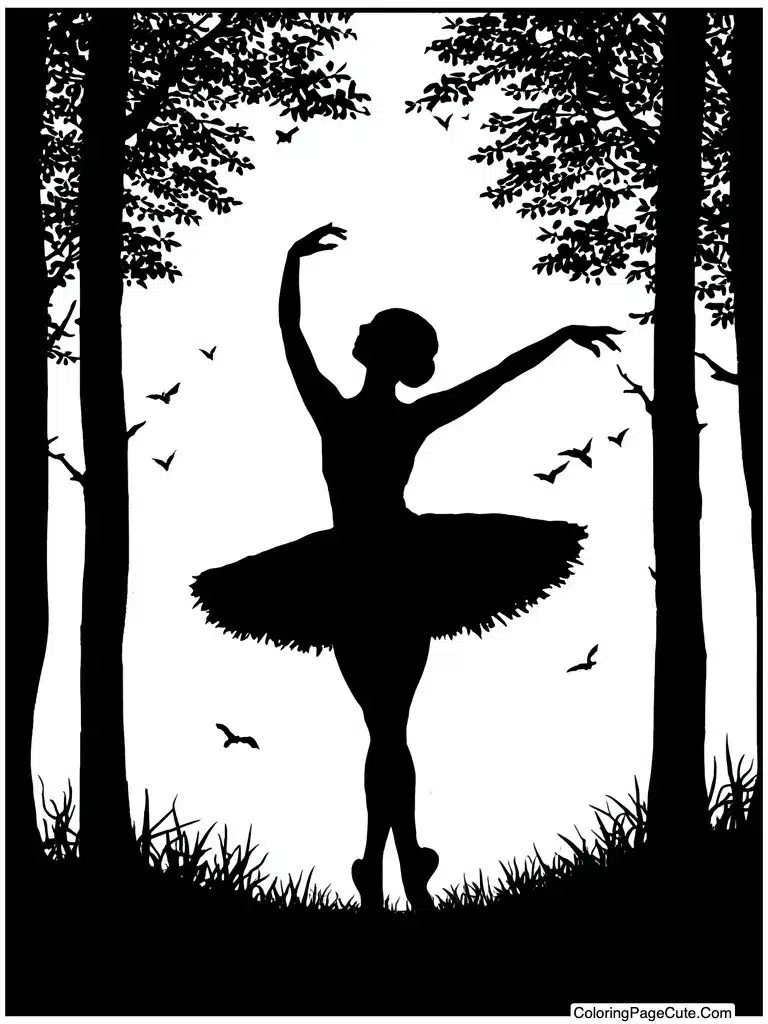 Silhouette against sunset sky